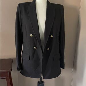 Elle Tahari Elegant Black Double-Breasted Women's Blazer